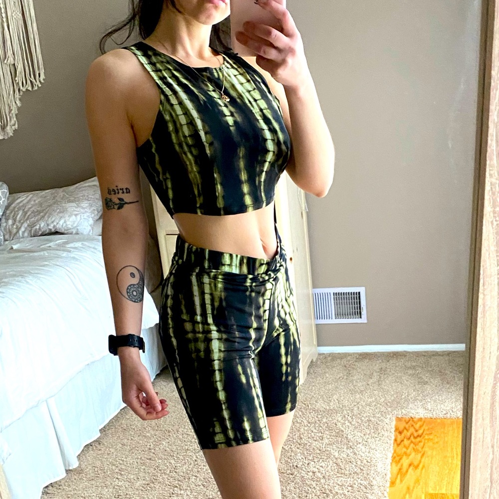 Two Piece Set Biker Shorts